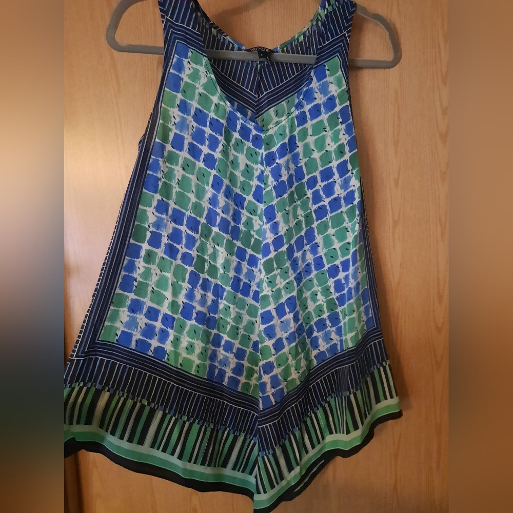 Nic + Zoe Sleeveless Silk Top Size Small